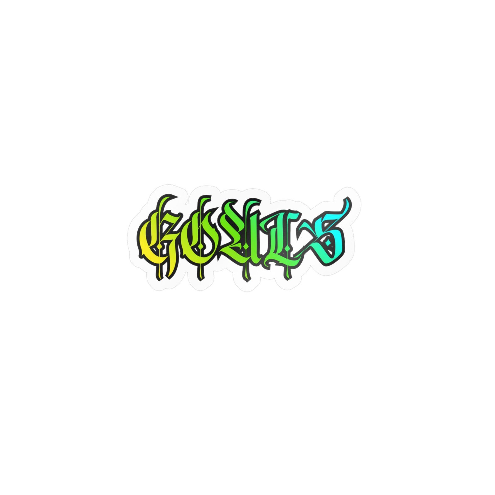Graffiti-Style "Gorillas" Kiss-Cut Vinyl Decal — Colorful Drip Sticker for Laptops, Water Bottles & Windows - Image 22