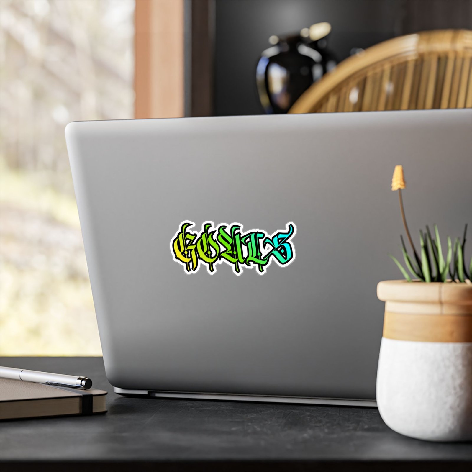 Graffiti-Style "Gorillas" Kiss-Cut Vinyl Decal — Colorful Drip Sticker for Laptops, Water Bottles & Windows - Image 12