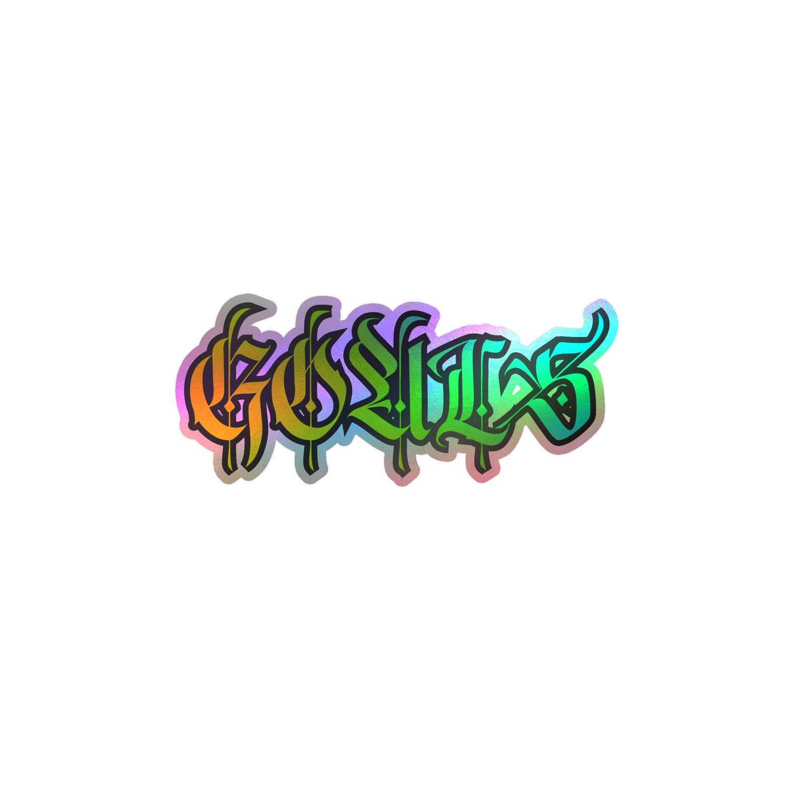 Graffiti-Style "Gorillas" Kiss-Cut Vinyl Decal — Colorful Drip Sticker for Laptops, Water Bottles & Windows - Image 28