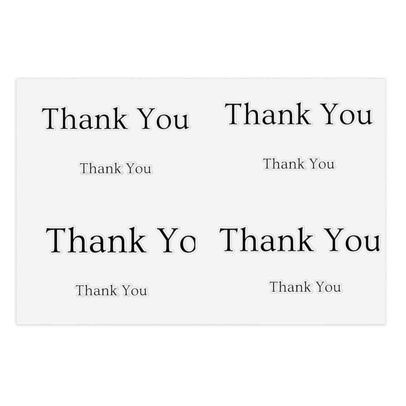 Thank You Sticker Sheet Bundle — 10 Colorful 'Thank You' Labels for Packaging, Gifts & Small Businesses - Image 5