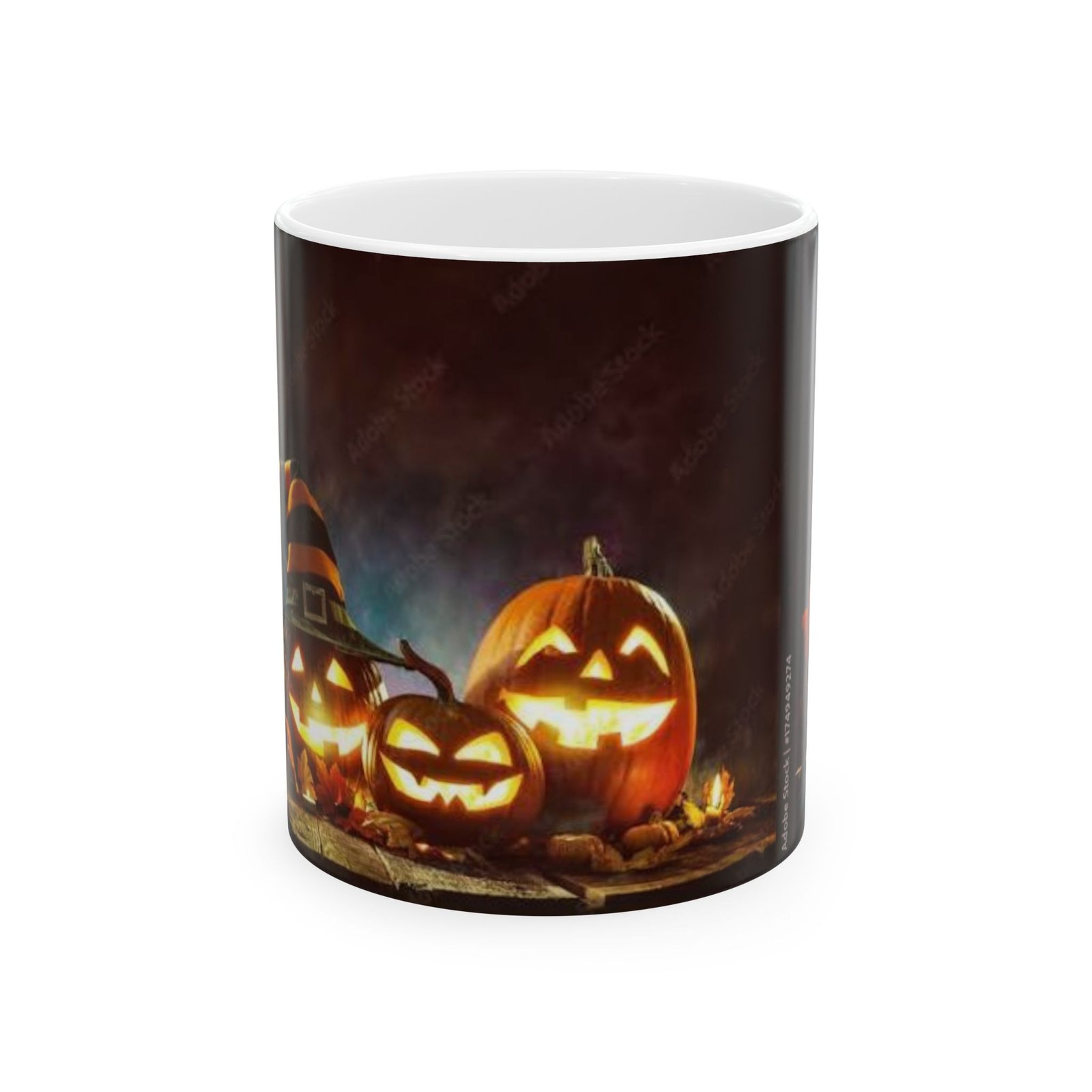 Halloween Pumpkin Mug – Jack-O’-Lantern Ceramic Coffee Cup (11oz/15oz)