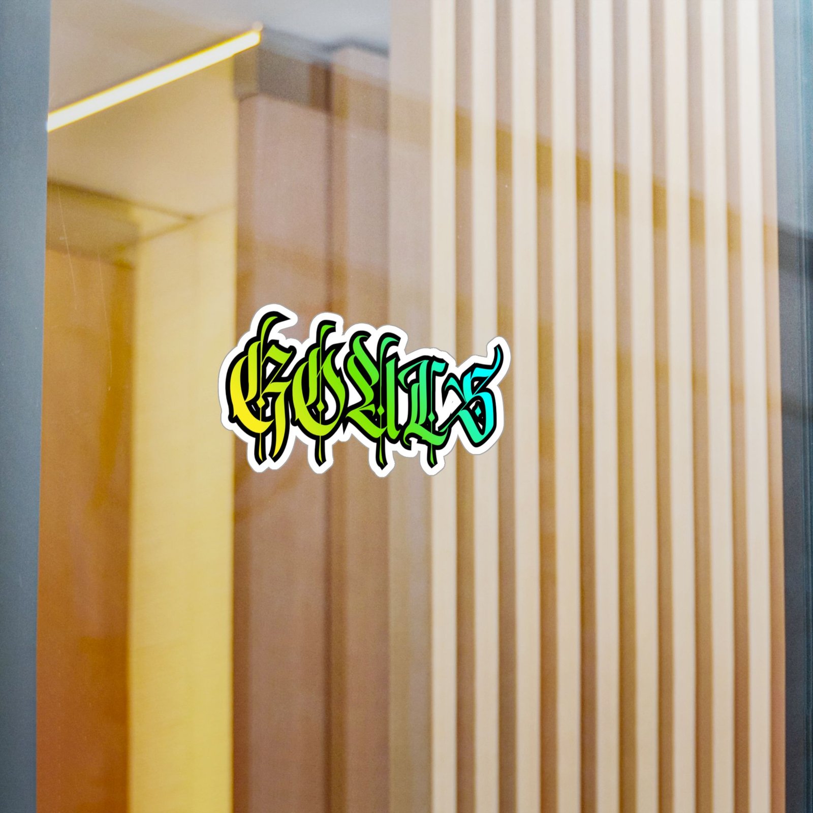 Graffiti-Style "Gorillas" Kiss-Cut Vinyl Decal — Colorful Drip Sticker for Laptops, Water Bottles & Windows - Image 14
