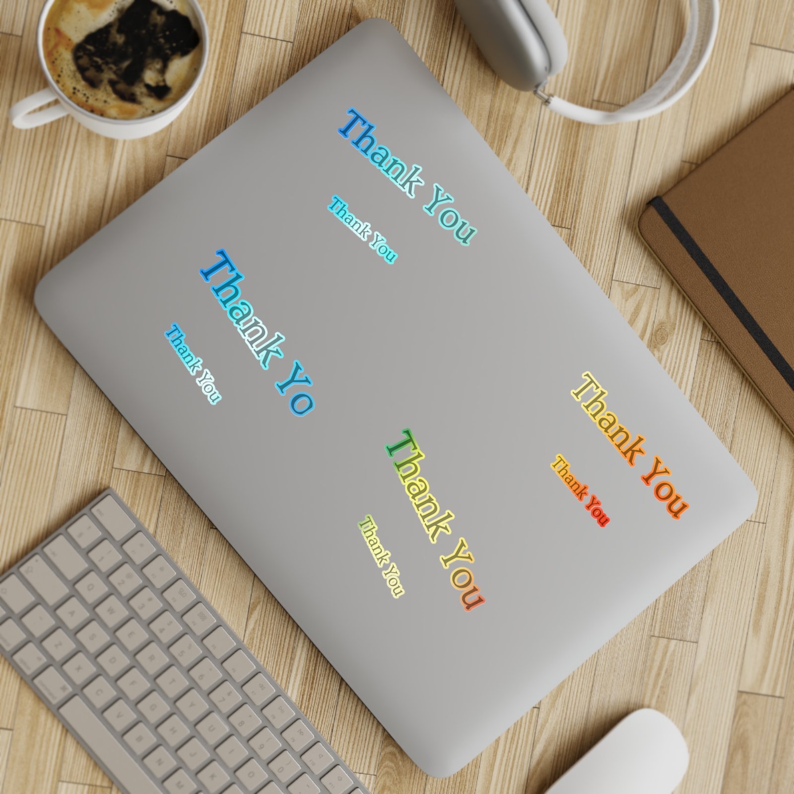 Thank You Sticker Sheet Bundle — 10 Colorful 'Thank You' Labels for Packaging, Gifts & Small Businesses - Image 15