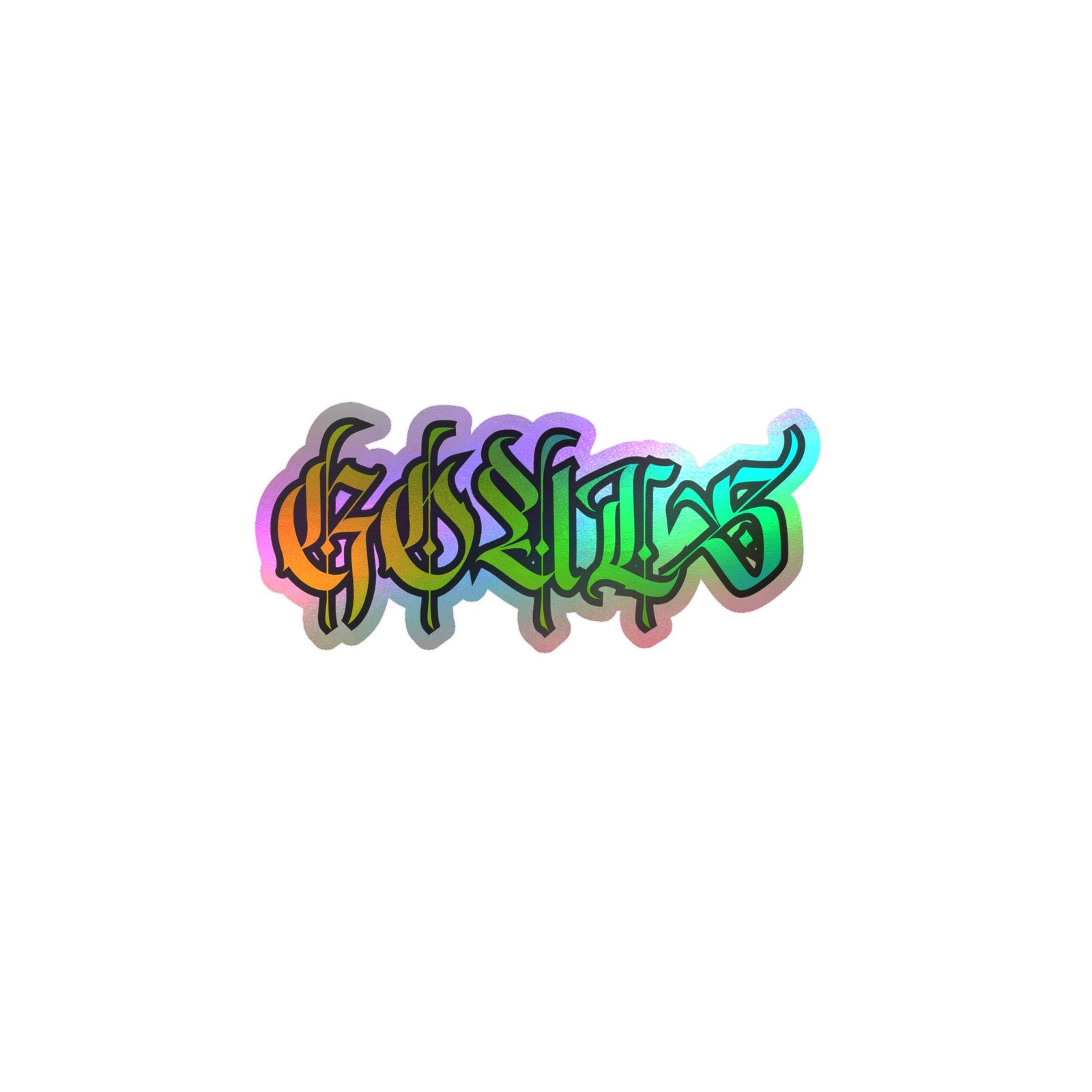 Graffiti-Style "Gorillas" Kiss-Cut Vinyl Decal — Colorful Drip Sticker for Laptops, Water Bottles & Windows - Image 27